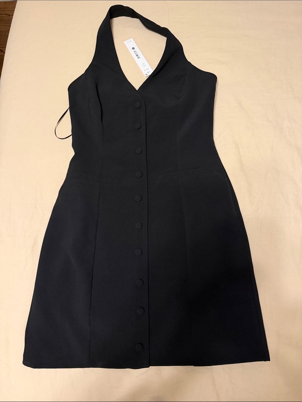 Aqua halter dress